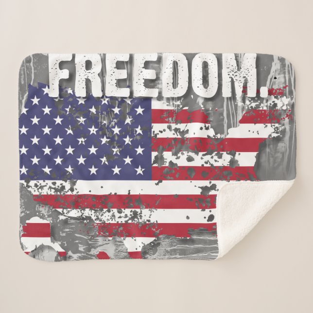 Couverture Sherpa Sherpa Blanket – Freedom Job (Devant (Horizontal))