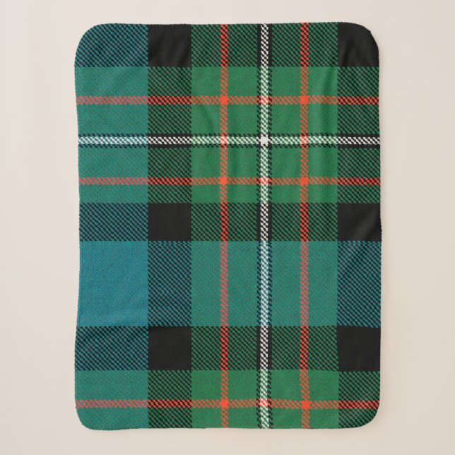 Couverture Sherpa Sherpa Blanket Op Art Ferguson Tartan (Devant)