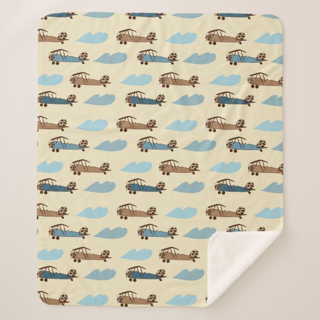 Couverture Sherpa Sherpa Blanket Toy Avion (Devant)