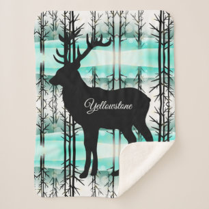 Couverture Sherpa Sherpa Blanket-Yellowstone Elk