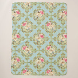 Couverture Sherpa Sherpa Throw, Roses chic de Shabby