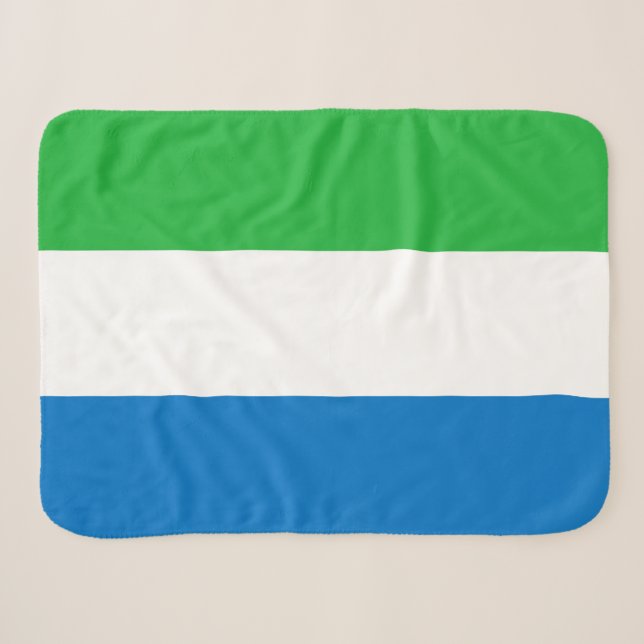 Couverture Sherpa Sierra Leone Flag (Devant (Horizontal))