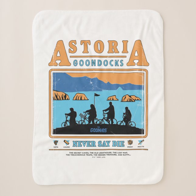 Couverture Sherpa Silhouettes des Goonies sur les Goondocks d'Astori (Devant)
