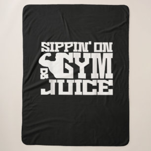 Couverture Sherpa Sippin Sur Jus De Gym - Les Chemises D'Entraînemen