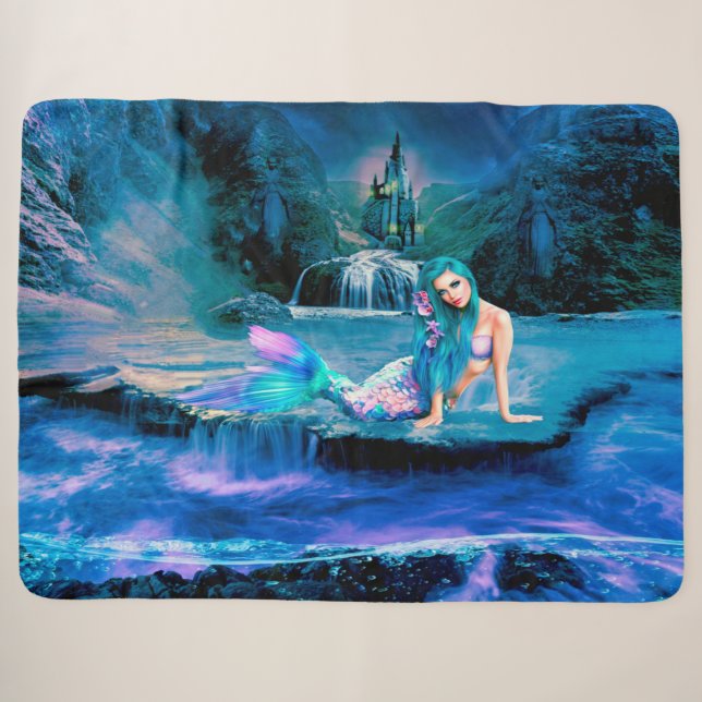 Couverture Sherpa Sirène (Devant (Horizontal))