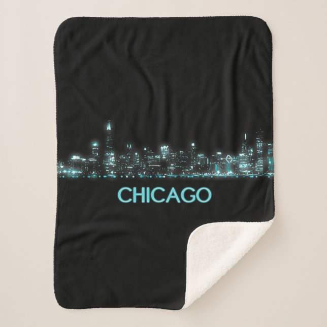 Couverture Sherpa Skyline de Chicago (Devant)