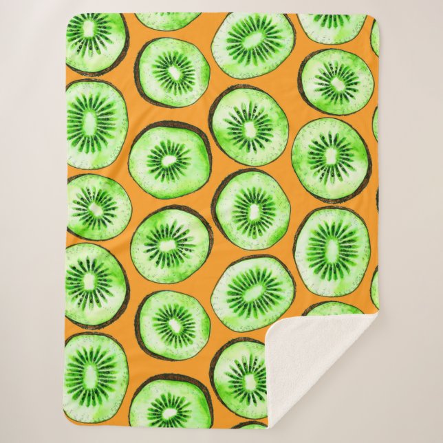 Couverture Sherpa Slices Kiwi (Devant)