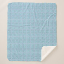 Couverture Sherpa Small blue squares.