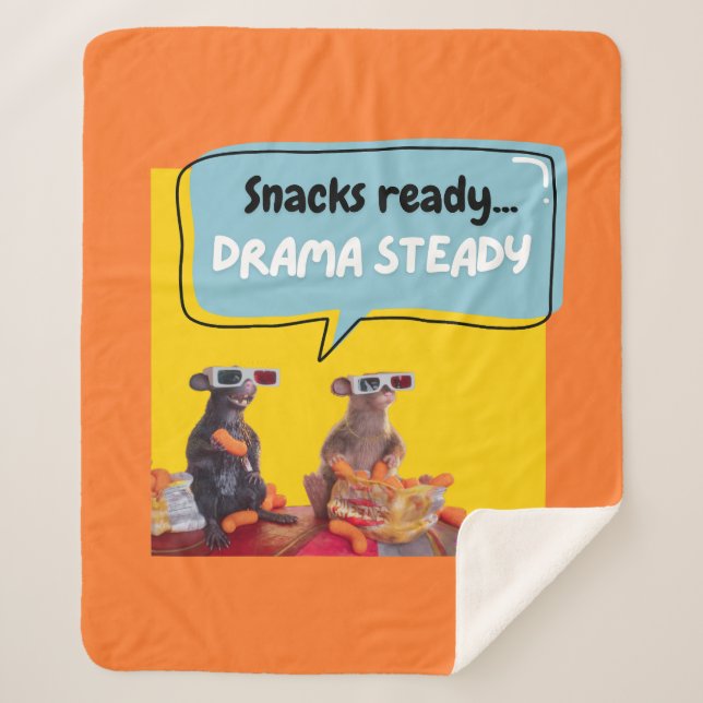 Couverture Sherpa Snacks Ready, Drama Steady (Devant)