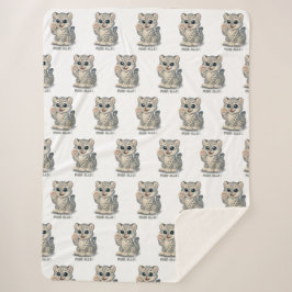 Couverture Sherpa Snow leopard - Purr-ello