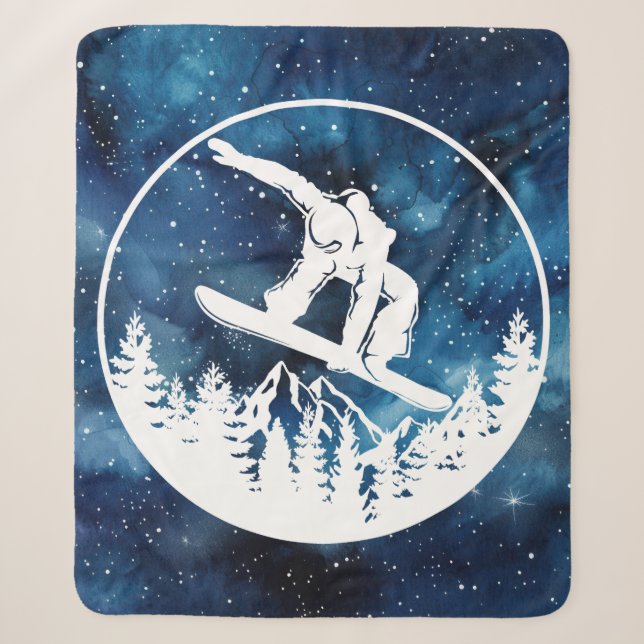 Couverture Sherpa Snowboard Sherpa Blanket (Devant)