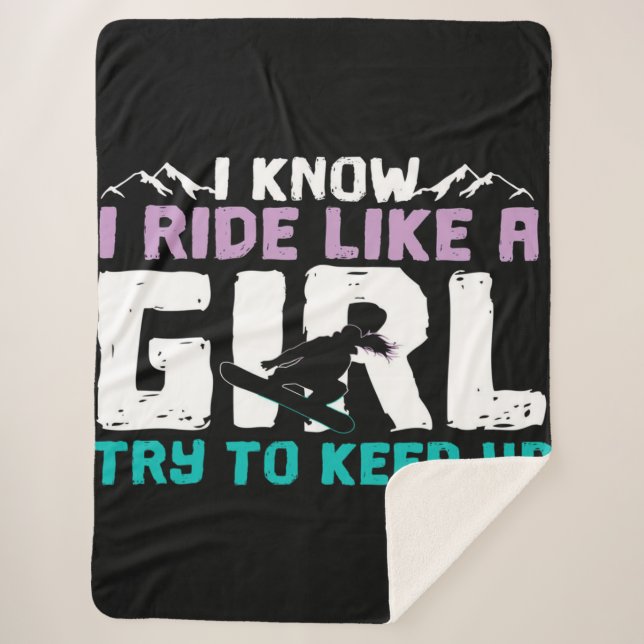 Couverture Sherpa snowboard snowboard snowboard Blanket (Devant)