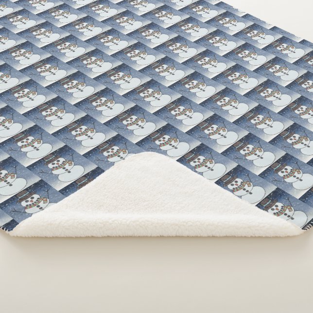 Couverture Sherpa Snowman avec BG - Sherpa Blanket (3/4)
