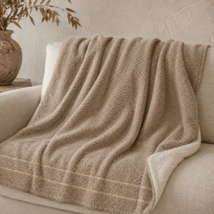 Couverture Sherpa Soft Sand Threads