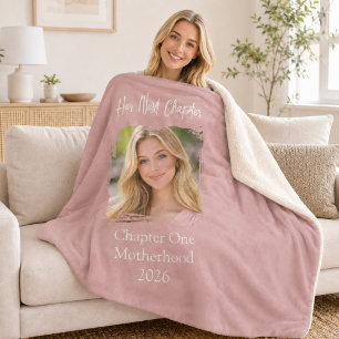 Couverture Sherpa Son Prochain Chapitre Mère Maman Photo Rose Poussi