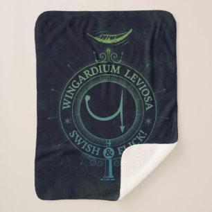 Couverture Sherpa Sortilège Harry Potter Graphisme Wingardium Levi
