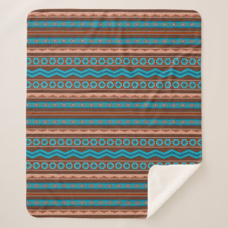 Couverture Sherpa Southwest Style Geometric Cameron Gorge Design Med