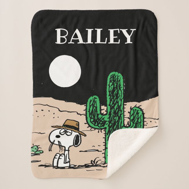 Couverture Sherpa Spike dans un désert illuminé par la Lune (Devant)