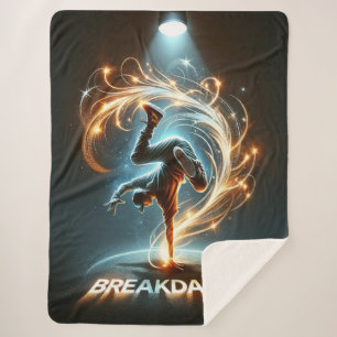 Couverture Sherpa "Spotlight Groove" - ​ ​ dansant sous les projecte