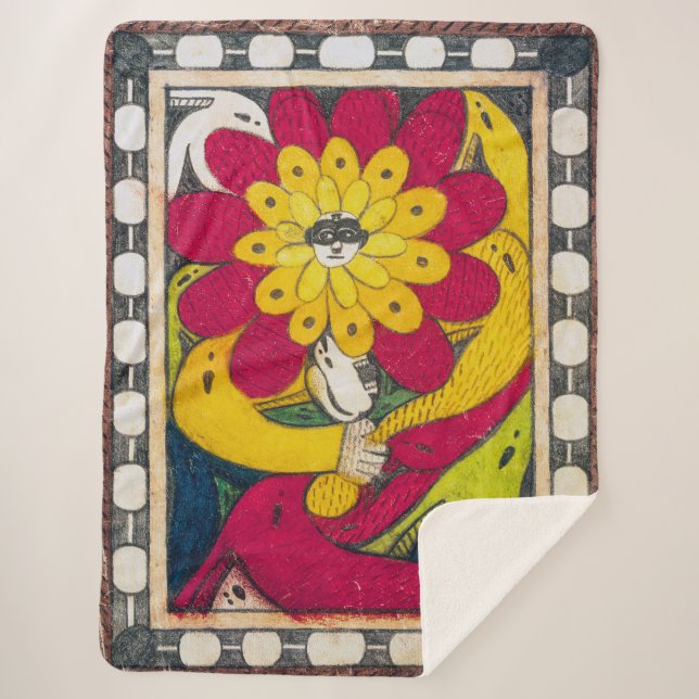 Couverture Sherpa St. Adolf-Trone, Fleur Visage | Adolf Wö lfli | (Devant)