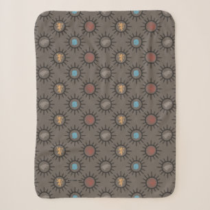 Couverture Sherpa Stark, Lannister, Targaryen, Motif du roi de nuit