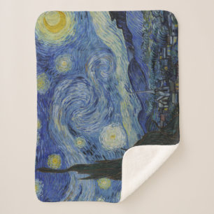 Couverture Sherpa Starry Night Vincent van Gogh Art Peinture