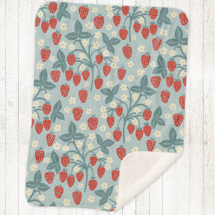Couverture Sherpa Style de cottage patrimonial à vigne de fraise vin