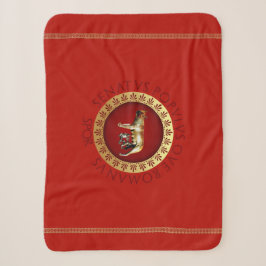Couverture Sherpa Style d'empire romain