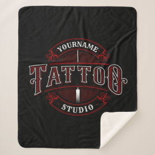 Couverture Sherpa Style traditionnel AJOUTER LE NOM Tattoo Studio Sh
