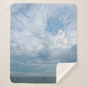 Couverture Sherpa Summer on the beach with sunset sky. Copy space. M