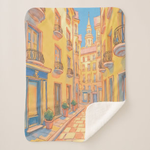 Couverture Sherpa Sunny European Street Sherpa Blanket - Voyage conf