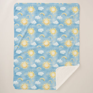 Couverture Sherpa Sunshine et Rainbows Sherpa Blanket