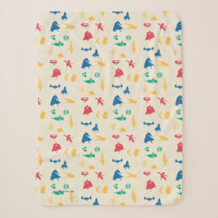 Couverture Sherpa Super Pets & Justice League Motif Silhouette
