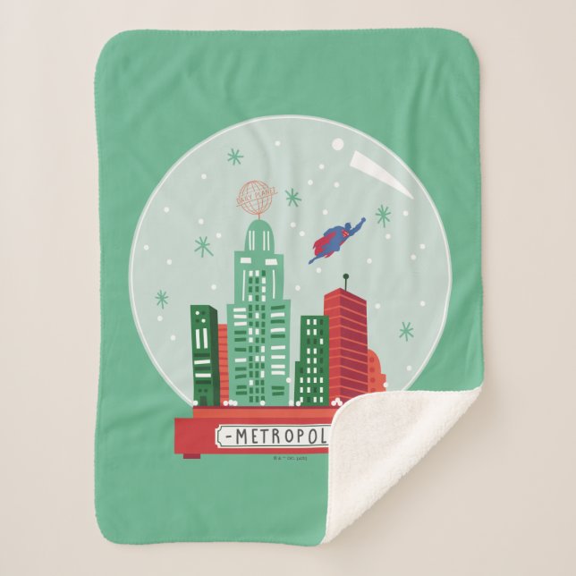 Couverture Sherpa Superman Metropolis Globe des neiges (Devant)
