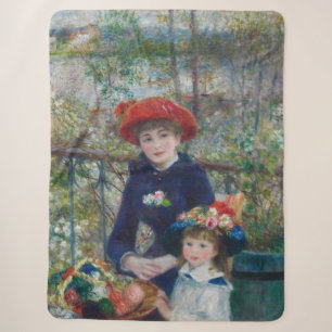 Couverture Sherpa Sur la terrasse, portrait impressionniste, Renoir