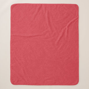 Couverture Sherpa Surface texturée rouge avec un motif subtil tourbi