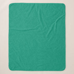 Couverture Sherpa Surface texturée sarcelle avec motif subtil tourbi