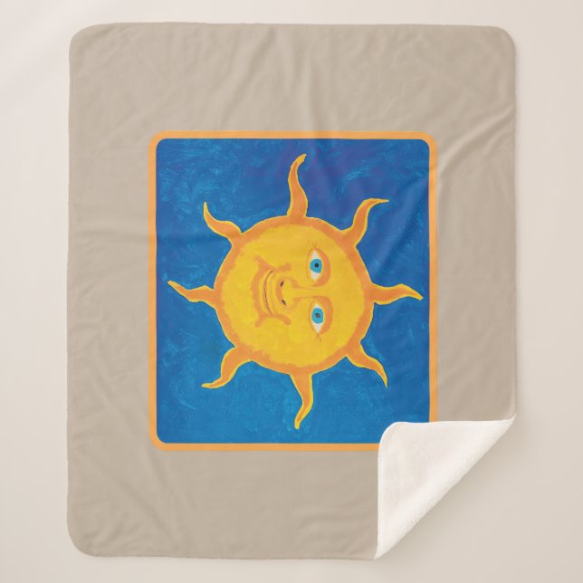 Couverture Sherpa Sweet Boy's Sun Sherpa Blanket (Devant)