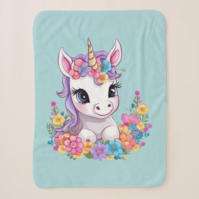 Couverture Sherpa Sweet Magique Baby Unicorn (Devant)