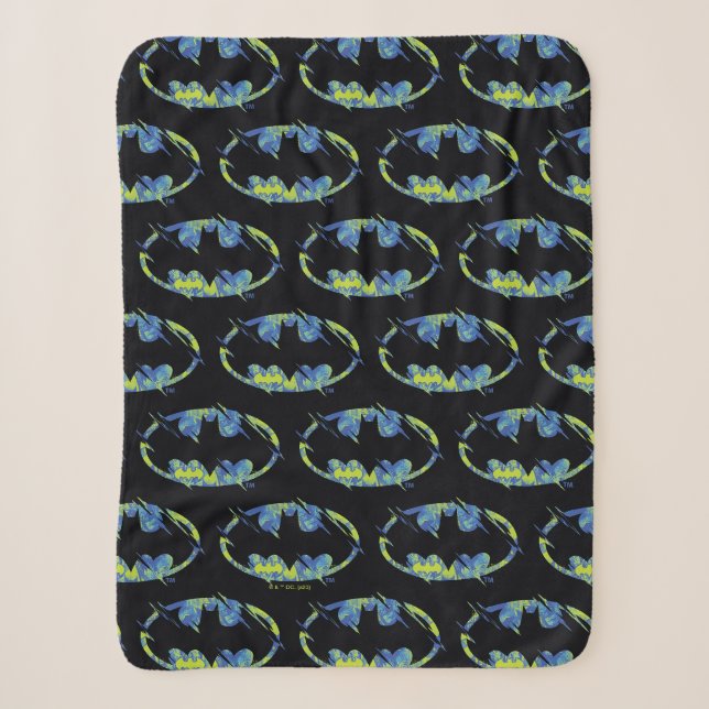 Couverture Sherpa Symbole Batman Électrique (Devant)