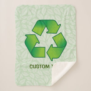 Couverture Sherpa Symbole de recyclage
