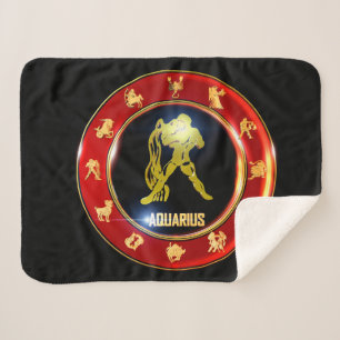Couverture Sherpa SYMBOLE Zodiaque Aquarius