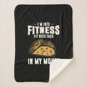 Couverture Sherpa T-shirt Funny Gym Fitness