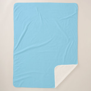 Couverture Sherpa Tapis en tissu bleu clair