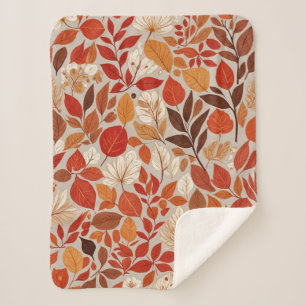 Couverture Sherpa Tapisserie d'automne