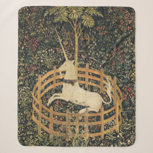 Couverture Sherpa Tapisseries Unicorne Captivité Tapisserie médiéval