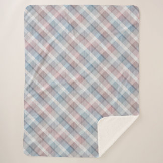 Couverture Sherpa Tartan coloré cosy Sherpa Blanket