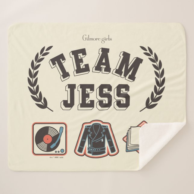 Couverture Sherpa Team Jess Gilmore Girls Design (Devant (Horizontal))