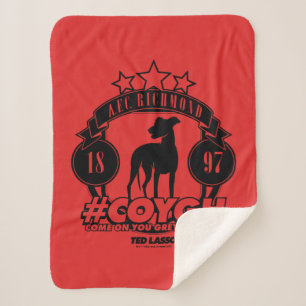 Couverture Sherpa Ted Lasso AFC Richmond #COYGH