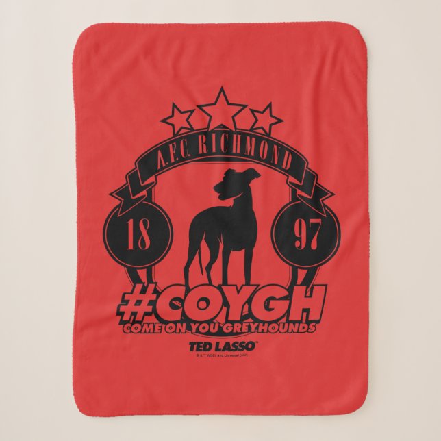 Couverture Sherpa Ted Lasso | AFC Richmond #COYGH (Devant)
